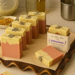 (3) Wild Lavender Tallow Soap - Coconut Milk & Fresh Blueberry Juice
